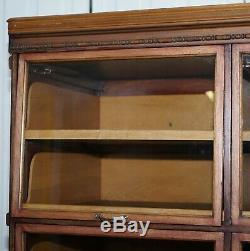 Rare 1920's Haberdashery Stacking Cabinet 10 Retracting Doors 28 Sliding Shelves