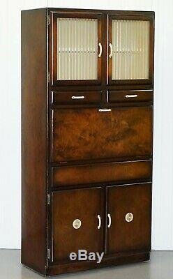 Rare 1950's Original Larder Cupboard Stunning Patina Fold Down Work Top Drawers