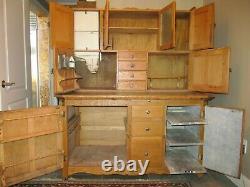 Rare Antique 1899-1906 Hoosier Cabinet / Oak / Good Condition / 55W