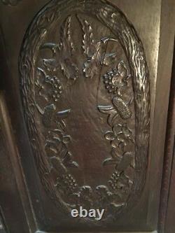 Rare Antique Carved Gypsy Folk Art Corner Cabinet of Curiosities 19th Century