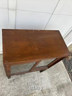 Rare Antique Library Bureau Sole Makers Oak Sliding Door Bookcase Unit