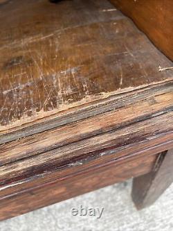 Rare Antique Library Bureau Sole Makers Oak Sliding Door Bookcase Unit