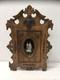 Rare Carved Wood Medicine Hanging Cabinet Depicting Goethe-schiller Monument