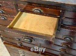 Rare Circa 1900 Antique Watchmakers Jewelers Dental Cabinet Buy It Now