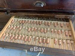 Rare Circa 1900 Antique Watchmakers Jewelers Dental Cabinet Buy It Now