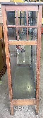 Rare Hersee Oak Arts & Crafts 1900's Bookcase For Restoration Shipping Available