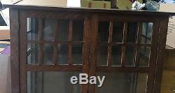 Rare Hersee Oak Arts & Crafts 1900's Bookcase For Restoration Shipping Available