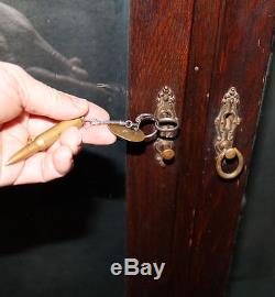 Rare Oak Antique Gun Cabinet