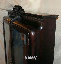 Rare Oak Antique Gun Cabinet