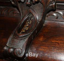 Rare Oak Antique Gun Cabinet