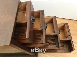 Rare Old Display Case Opticians or Optometrists Cabinet