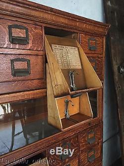 Rare! The Tucker File Cabinet Co. Patented 1899. Clever System. Pristine Shape