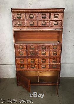 Rare! The Tucker File Cabinet Co. Patented 1899. Clever System. Pristine Shape