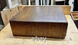 Rare Vintage 2 Drawer Wooden Card Catalog File Cabinet Library Macey Dovetailed