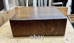 Rare Vintage 2 Drawer Wooden Card Catalog File Cabinet Library Macey Dovetailed