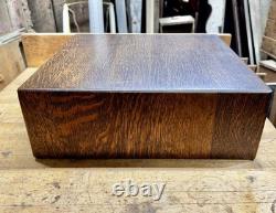 Rare Vintage 2 Drawer Wooden Card Catalog File Cabinet Library Macey Dovetailed