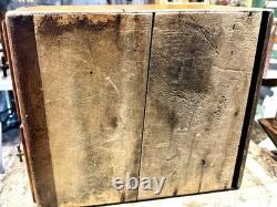Rare Vintage 4 Drawer Wooden Card Catalog File Cabinet Library Oak