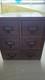 Rare Vintage Oak 4 Drawer Wooden Card Catalog File Cabinet Medical