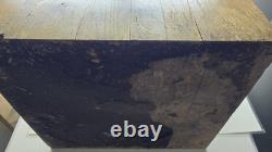 Rare Vintage Oak 4 Drawer Wooden Card Catalog File Cabinet Medical