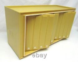 Rare Vintage Rubbermaid Bathroom Vanity Cabinet NOS Mid Century 1967 Mustard