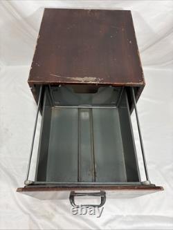 Rare Vintage SteelMaster Stacking File Cabinet With Footed Base Stand 1 Drawer