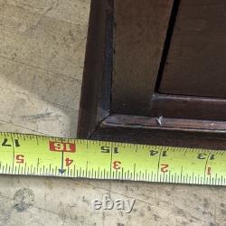 Rare antique 1800's National Cabinet file letter cabinet Wood box 2 Drawers