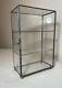 Rare Antique Collectible Store Display Metal Glass Countertop Cabinet Case