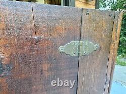 Rare small Primitive hanging corner cupboard cabinet