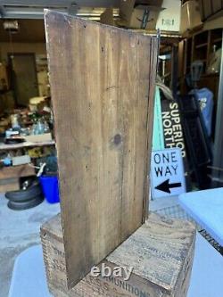 Rare small Primitive hanging corner cupboard cabinet