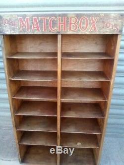 Rare vintage Matchbox Toys shop counter display case