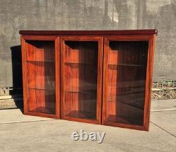 Rasmus of Denmark Rosewood Curio Cabinet Danish Modern Lighted Display