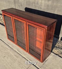 Rasmus of Denmark Rosewood Curio Cabinet Danish Modern Lighted Display