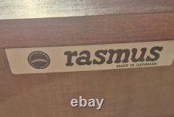 Rasmus of Denmark Rosewood Curio Cabinet Danish Modern Lighted Display