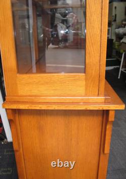 Red Oak China Cabinet Arts & Crafts Mission Style
