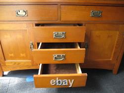 Red Oak China Cabinet Arts & Crafts Mission Style