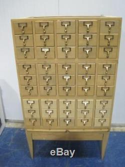 Remington Rand Vintage 45 Drawer Stackable Card Catalog File Cabinet Library