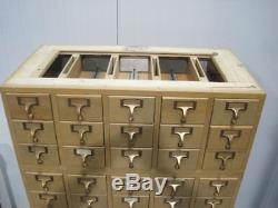 Remington Rand Vintage 45 Drawer Stackable Card Catalog File Cabinet Library