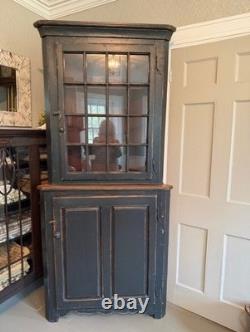 Reproduction of an 1880's kitchen corner cupboard very nice
