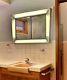 Retro Modern Vintage 1960s Chrome Mirror Bathroom Medicine Cabinet Lighted
