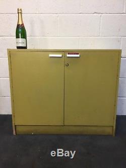 Retro Vintage Lab Cabinet Painted Mid century Store cupboard FREE UK DELIVERY