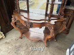 Rococo Rosewood Carved Etagere