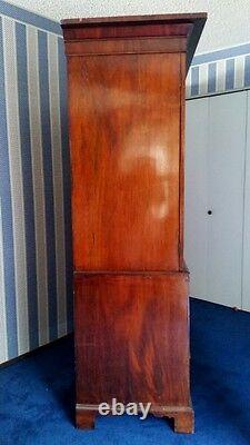 Rosewood Linen Press cabinet. European laundry armoire CAN SHIP