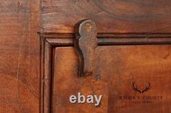 Rustic European Style Tall Narrow Single Door Cabinet