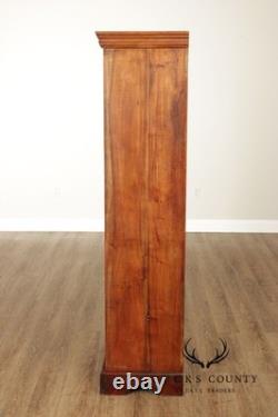 Rustic European Style Tall Narrow Single Door Cabinet