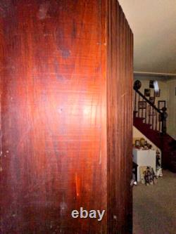 Rustic Farmhouse Antique Pine Chimney Cupboard 7.2' Tall