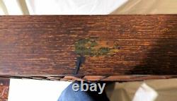 SALE 20% OFF Antique Letterpress Printer's Oak Triangle Cabinet 10x10.5x31