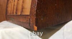 SALE 20% OFF Antique Letterpress Printer's Oak Triangle Cabinet 10x10.5x31