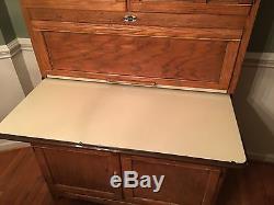 SELLERS Antique Hoosier Style Cabinet with Flour Bin Local Pickup Only