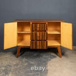 STYLISH 20thC ZEBRA WOOD SIDEBOARD BY MORRIS OF GLASGOW c. 1950