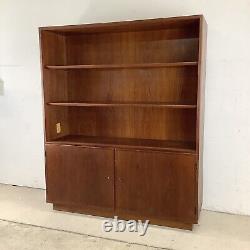 Scandinavian Modern Teak Bookcase or Display Cabinet